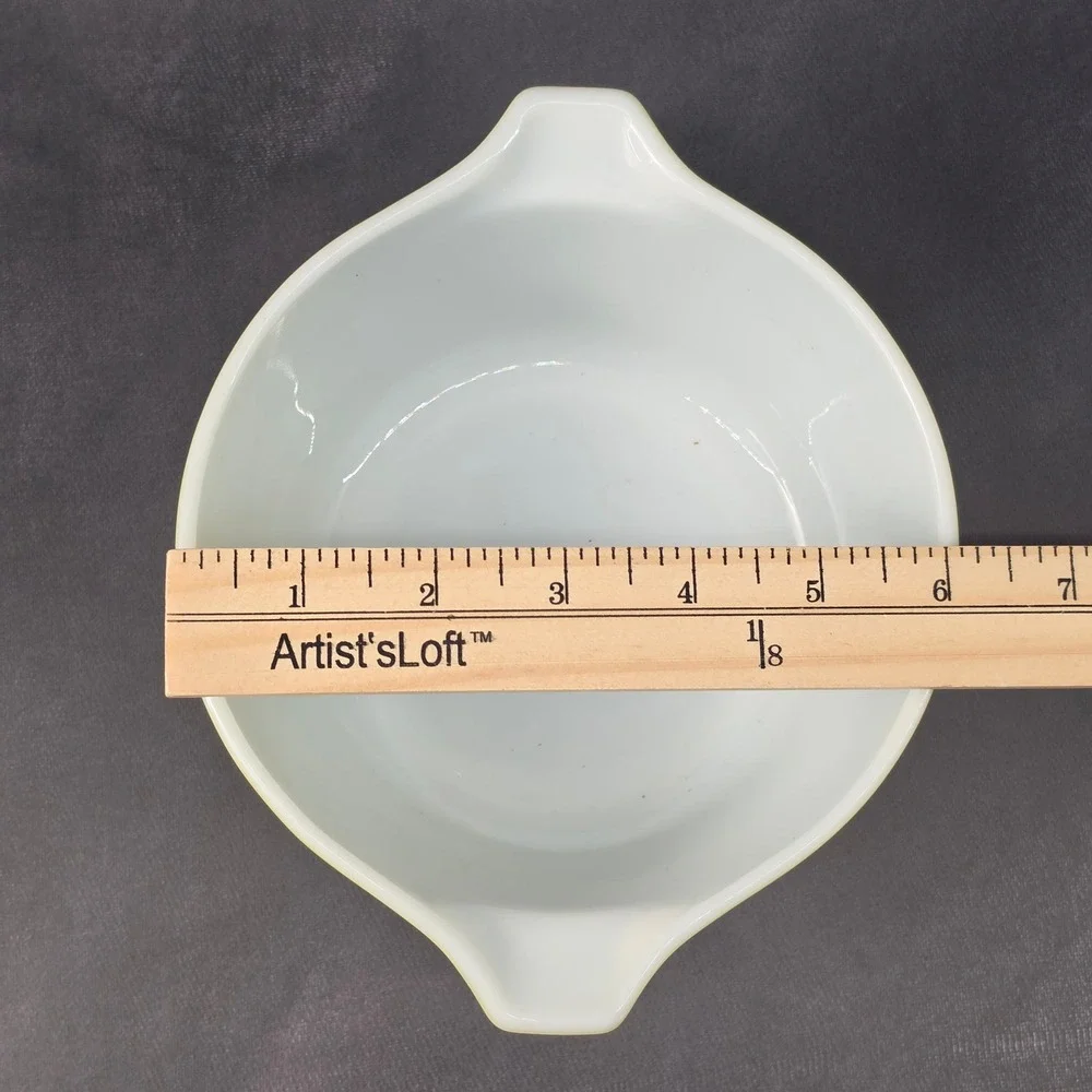 Vintage Pyrex 473 Verde Olive Green 1 Quart Cinderella Round Casserole Bowl